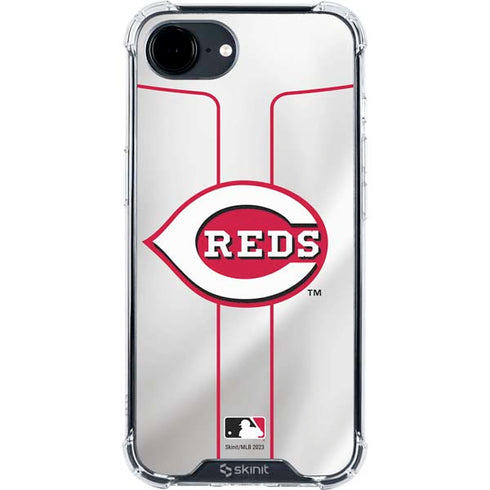 MLB Cincinnati Reds Home Jersey iPhone 16e Clear Case